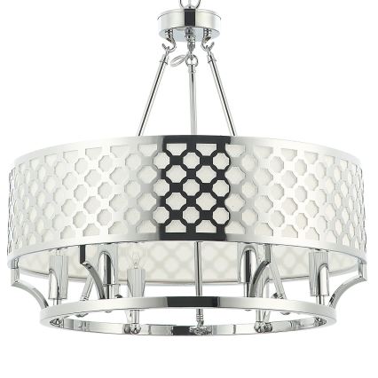 Open Design OR84375 - Chain-hung chandelier VERNO 6xE14/12W/230V Ø 55 cm polished chrome