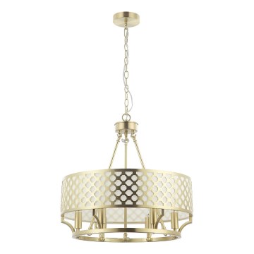 Open Design OR84382 - Chain-hung chandelier VERNO 6xE14/12W/230V Ø 55 cm brass