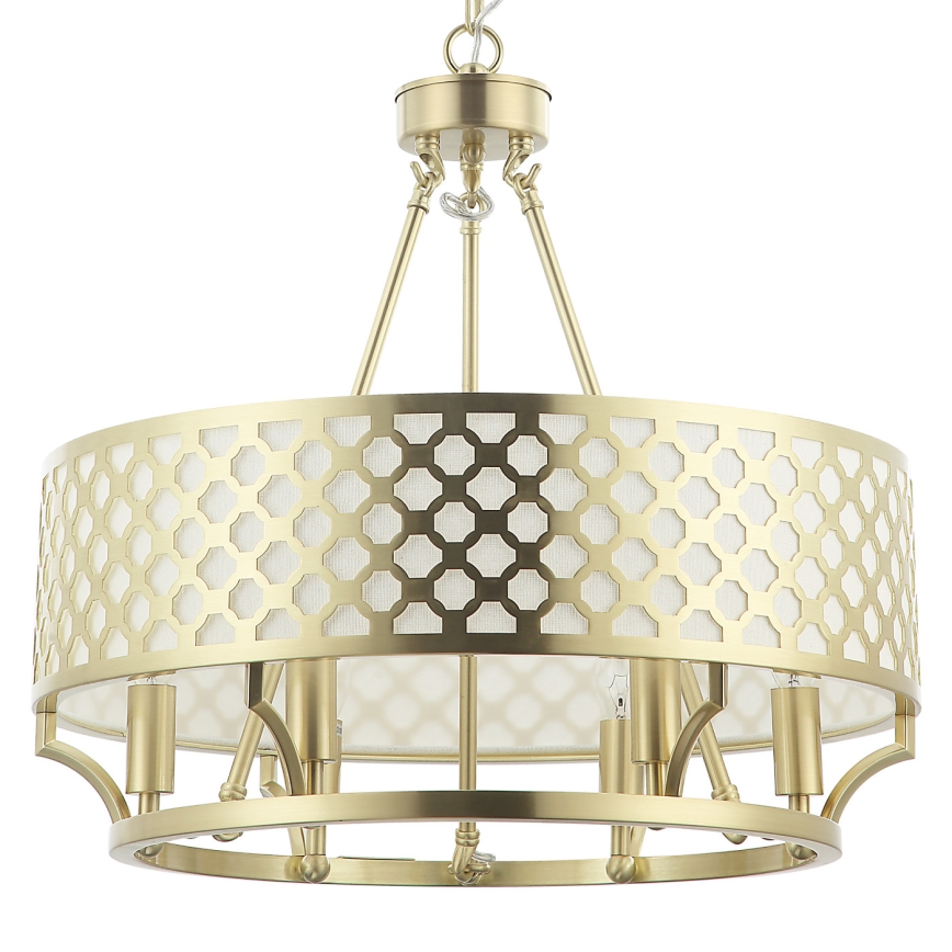 Open Design OR84382 - Chain-hung chandelier VERNO 6xE14/12W/230V Ø 55 cm brass