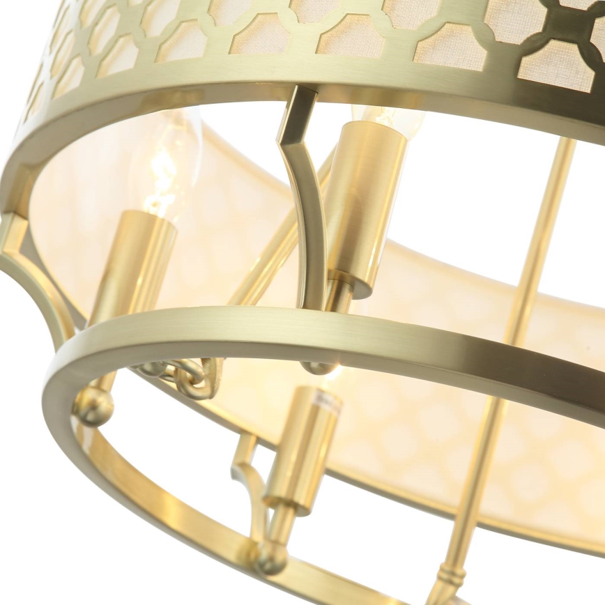 Open Design OR84382 - Chain-hung chandelier VERNO 6xE14/12W/230V Ø 55 cm brass