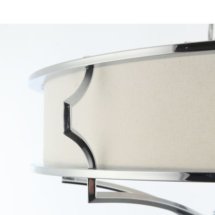 Open Design OR84412 - Ceiling light STESSO 4xE27/12W/230V Ø65 cm glossy chrome/white