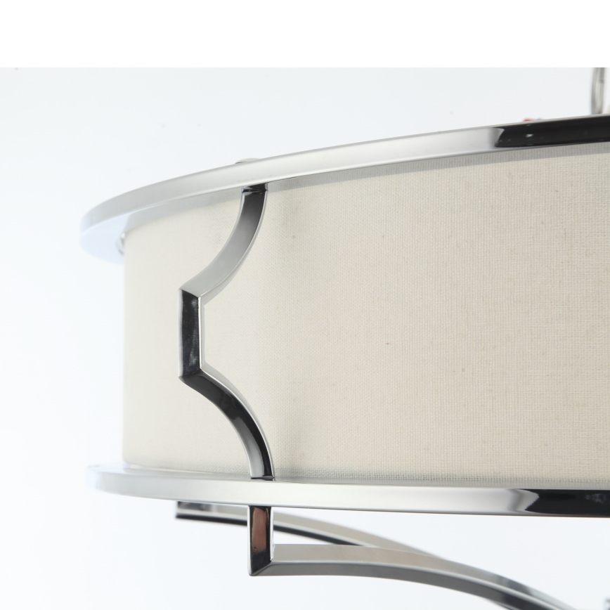 Open Design OR84412 - Ceiling light STESSO 4xE27/12W/230V Ø65 cm glossy chrome/white