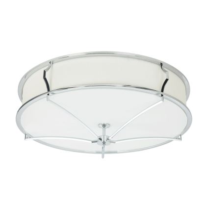 Open Design OR84429 - Ceiling light STESSO 6xE27/12W/230V diameter 85 cm polished chrome/white