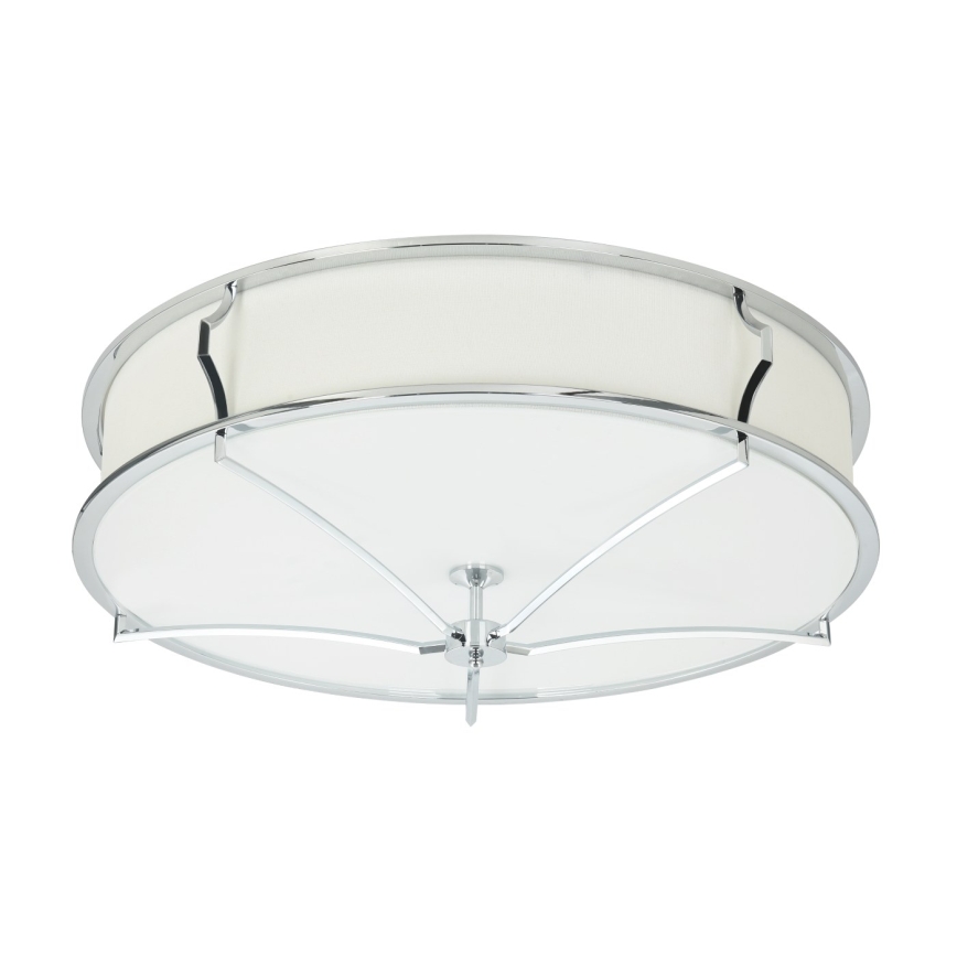 Open Design OR84429 - Ceiling light STESSO 6xE27/12W/230V diameter 85 cm polished chrome/white