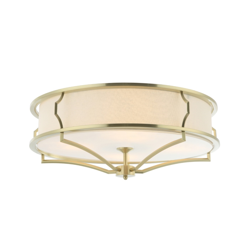 Open Design OR84436 - STESSO Ceiling Light 4xE27/12W/230V, Ø 65 cm, Brass/White