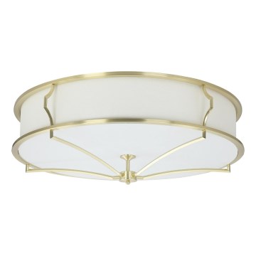 Open Design OR84443 - STESSO Ceiling Light 6x E27 / 12W / 230V, Ø 85 cm, Brass/White