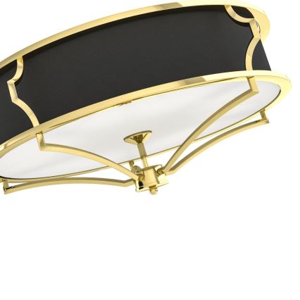 Open Design OR84450 - Ceiling light STESSO 4xE27/12W/230V Ø 65 cm gold/black