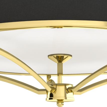 Open Design OR84467 - STESSO ceiling light 6xE27/12W/230V Ø 85 cm gold/black