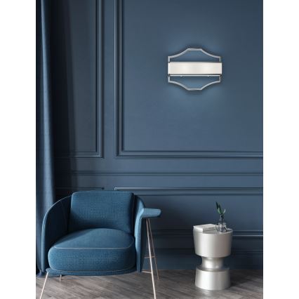 Open Design OR84504 - GERDO Wall Light 2xE14/12W/230V Polished Chrome/White