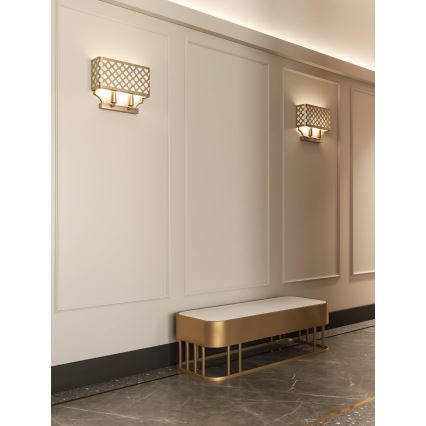 Open Design OR84603 - VERNO wall light 2xE14/12W/230V brass