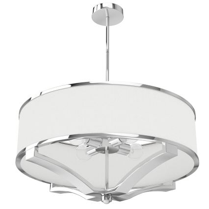 Open Design OR84801 - GERDO rod-mounted chandelier 4xE27/12W/230V polished chrome/white