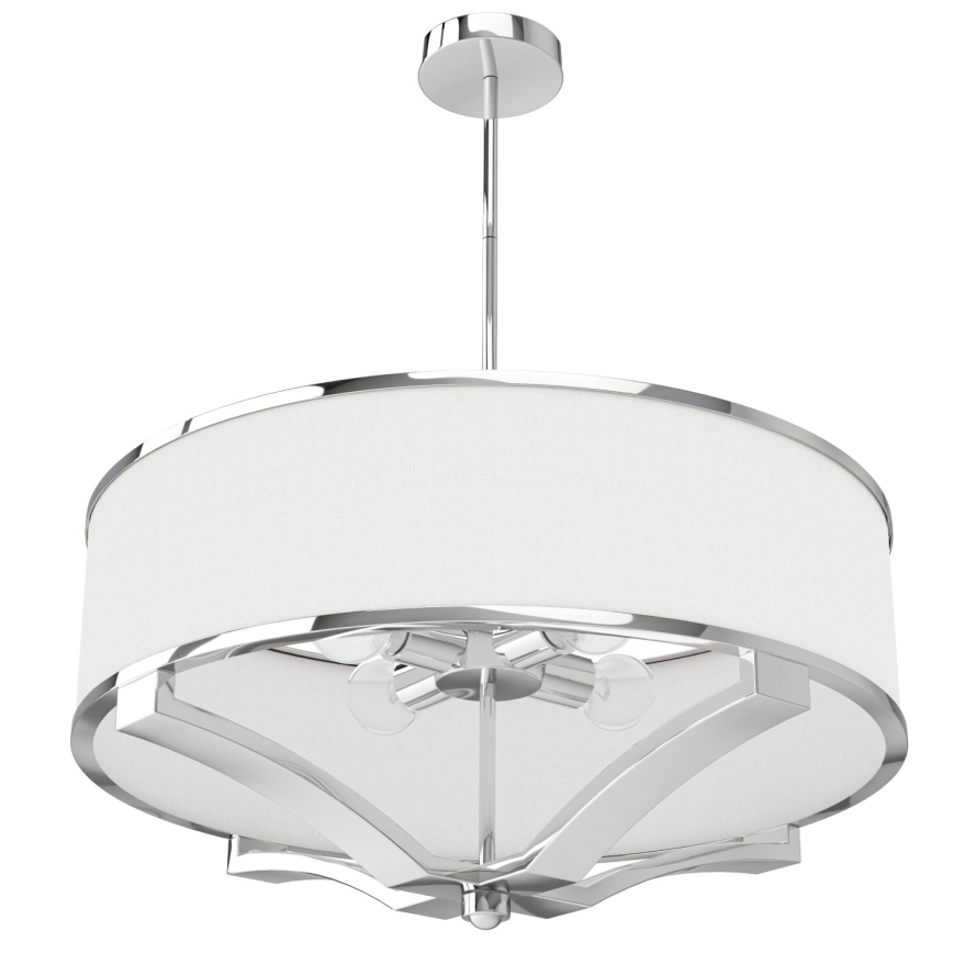 Open Design OR84801 - GERDO rod-mounted chandelier 4xE27/12W/230V polished chrome/white