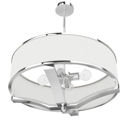 Open Design OR84801 - GERDO rod-mounted chandelier 4xE27/12W/230V polished chrome/white