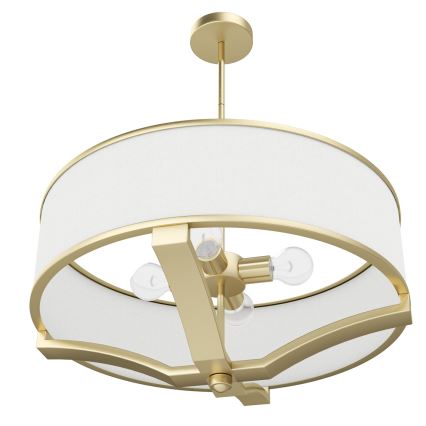 Open Design OR84818 - GERDO Rod Pendant 4xE27/12W/230V Brass/White