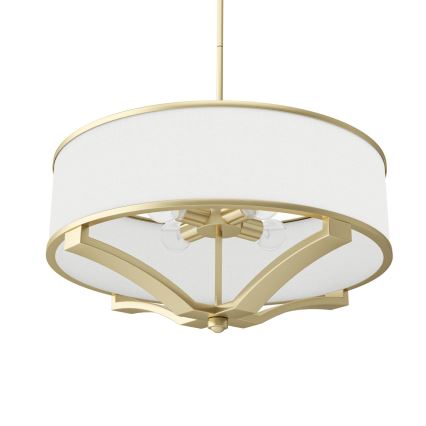 Open Design OR84818 - GERDO Rod Pendant 4xE27/12W/230V Brass/White