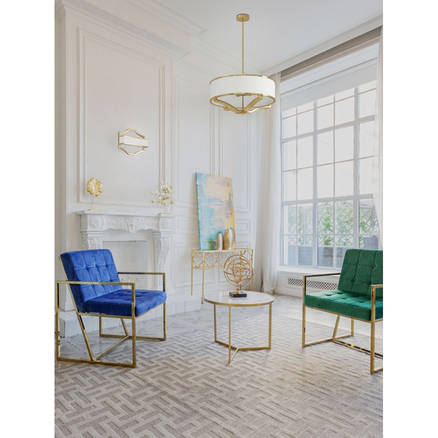 Open Design OR84825 - GERDO Rod Pendant 4xE27/12W/230V Gold/White