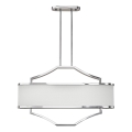 Open Design OR84849 - GERDO OVALE 6x E14/12W/230V Rod Chandelier, Glossy Chrome/White