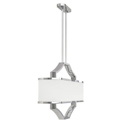 Open Design OR84849 - GERDO OVALE 6x E14/12W/230V Rod Chandelier, Glossy Chrome/White