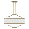 Open Design OR84856 - GERDO OVALE Rod Chandelier 6xE14/12W/230V Brass/White