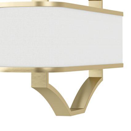 Open Design OR84856 - GERDO OVALE Rod Chandelier 6xE14/12W/230V Brass/White