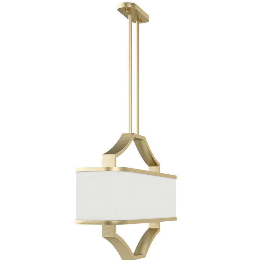 Open Design OR84856 - GERDO OVALE Rod Chandelier 6xE14/12W/230V Brass/White