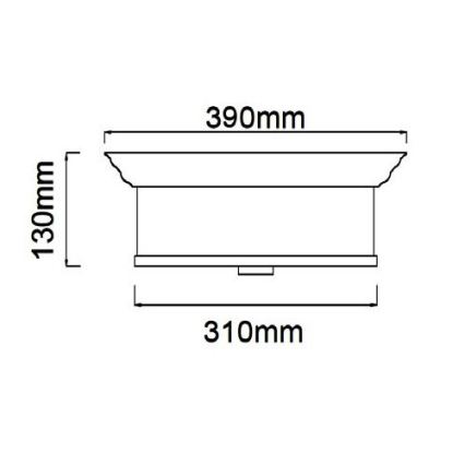 Open Design OR84863 - FAMBURO Ceiling Light 3x E14 / 12W / 230V, Ø 31 cm, Polished Chrome