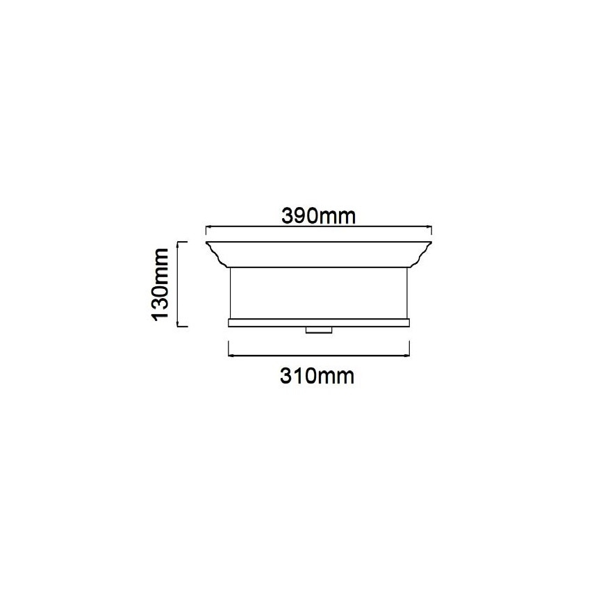 Open Design OR84863 - FAMBURO Ceiling Light 3x E14 / 12W / 230V, Ø 31 cm, Polished Chrome