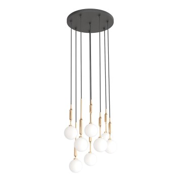 Open Design OR85334 - ERO Cable Pendant Chandelier 8xG9/8W/230V, Gold