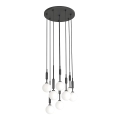 Open Design OR85341 - ERO Cable-Suspended Chandelier 8×G9/8W/230V, Black