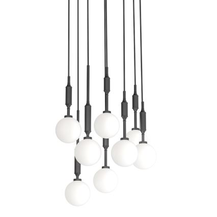 Open Design OR85341 - ERO Cable-Suspended Chandelier 8×G9/8W/230V, Black