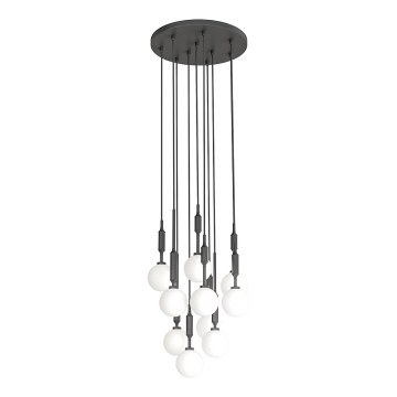 Open Design OR85372 - ERO cable-suspended chandelier 10xG9/8W/230V, black