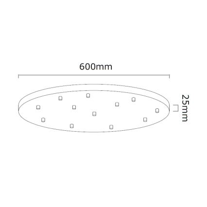Open Design OR85389 - Cable-suspended chandelier ERO 12xG9/8W/230V polished chrome