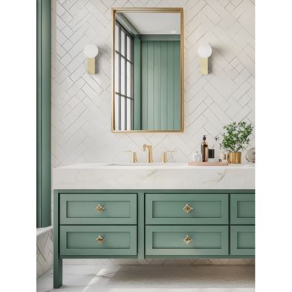 Open Design OR85532 - Bathroom wall light BOLETTA 1xG9/8W/230V IP44 brass