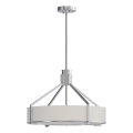 Open Design OR85624 - DORETTO rod-mounted chandelier 4xE27/15W/230V Ø 50 cm matte chrome/white