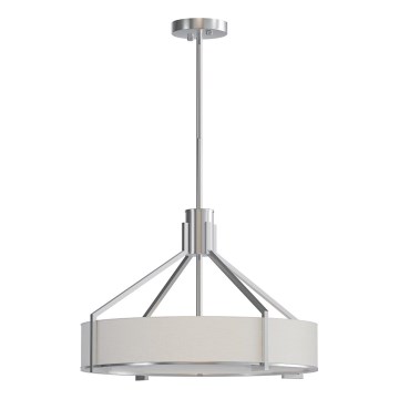 Open Design OR85624 - DORETTO rod-mounted chandelier 4xE27/15W/230V Ø 50 cm matte chrome/white