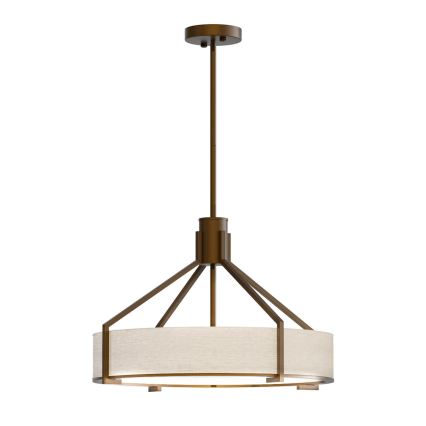 Open Design OR85648 - DORETTO rod pendant light 4xE27/15W/230V Ø 50 cm brown/beige