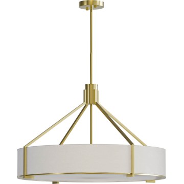 Open Design OR85662 - Rod-mounted chandelier DORETTO 6xE27/15W/230V Ø 70 cm gold/white