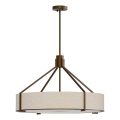 Open Design OR85679 - Rod-mounted chandelier DORETTO 6xE27/15W/230V diam. 70 cm brown/beige
