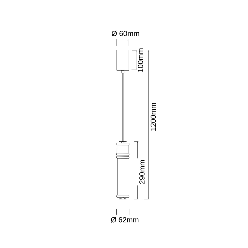 Open Design OR85723 - OMI Cable-Suspended LED Pendant LED/10W/230V Brass