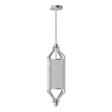 Open Design OR85853 - ZUNDO Rod Pendant Light 1xE27/15W/230V Matte Chrome/White