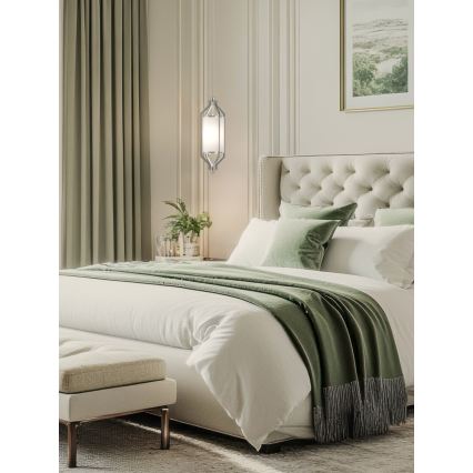 Open Design OR85853 - ZUNDO Rod Pendant Light 1xE27/15W/230V Matte Chrome/White