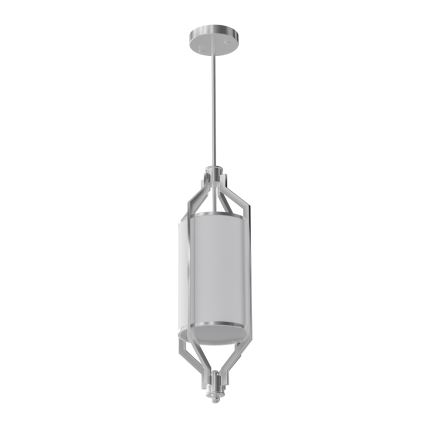 Open Design OR85853 - ZUNDO Rod Pendant Light 1xE27/15W/230V Matte Chrome/White