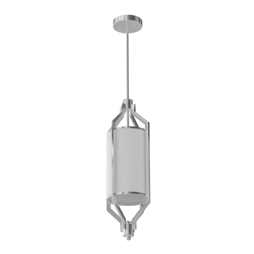 Open Design OR85853 - ZUNDO Rod Pendant Light 1xE27/15W/230V Matte Chrome/White