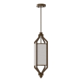Open Design OR85877 - ZUNDO rod pendant light 1xE27/15W/230V brown/beige