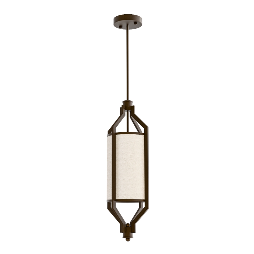 Open Design OR85877 - ZUNDO rod pendant light 1xE27/15W/230V brown/beige