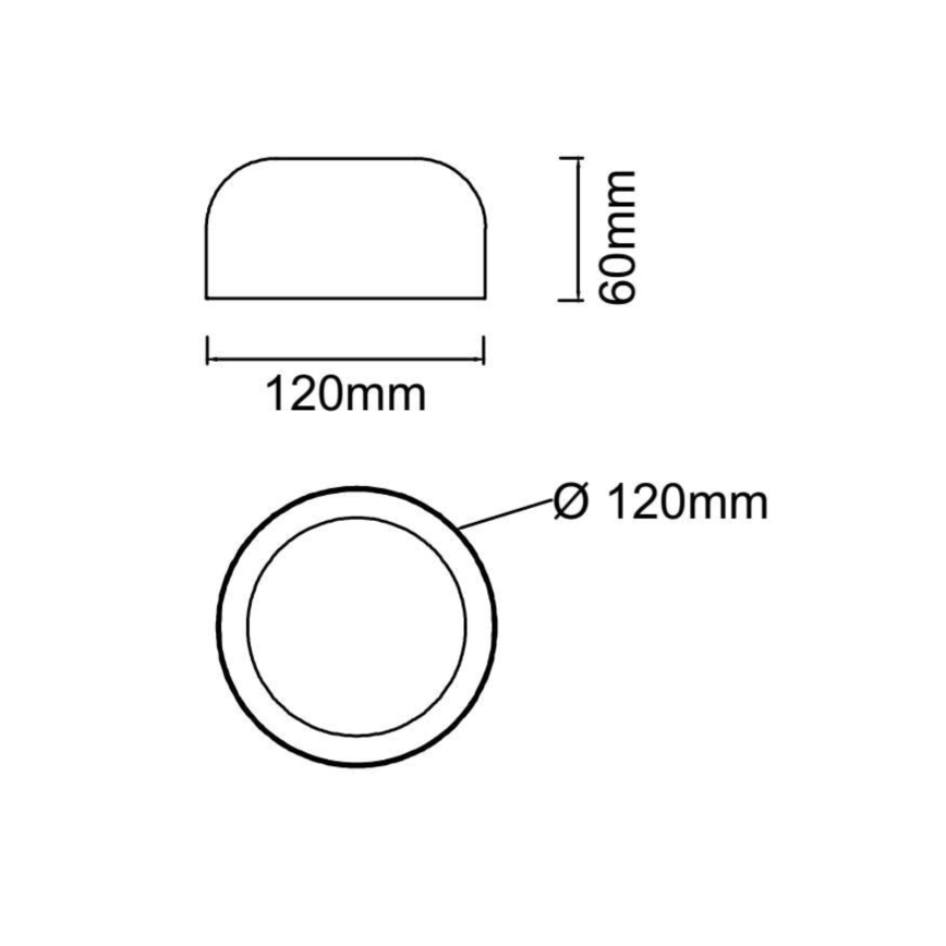 Open Design OR85884 - CEDRONE LED Ceiling Light, 8W, 230V, 3000/4500/6500K, dia. 12 cm, White