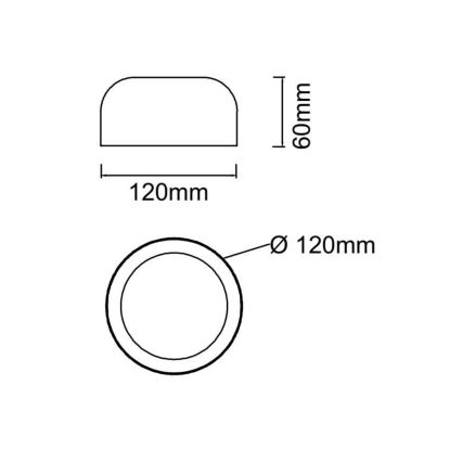Open Design OR85907 - LED Ceiling Light CEDRONE LED/8W/230V 3000/4500/6500K Ø 12 cm beige