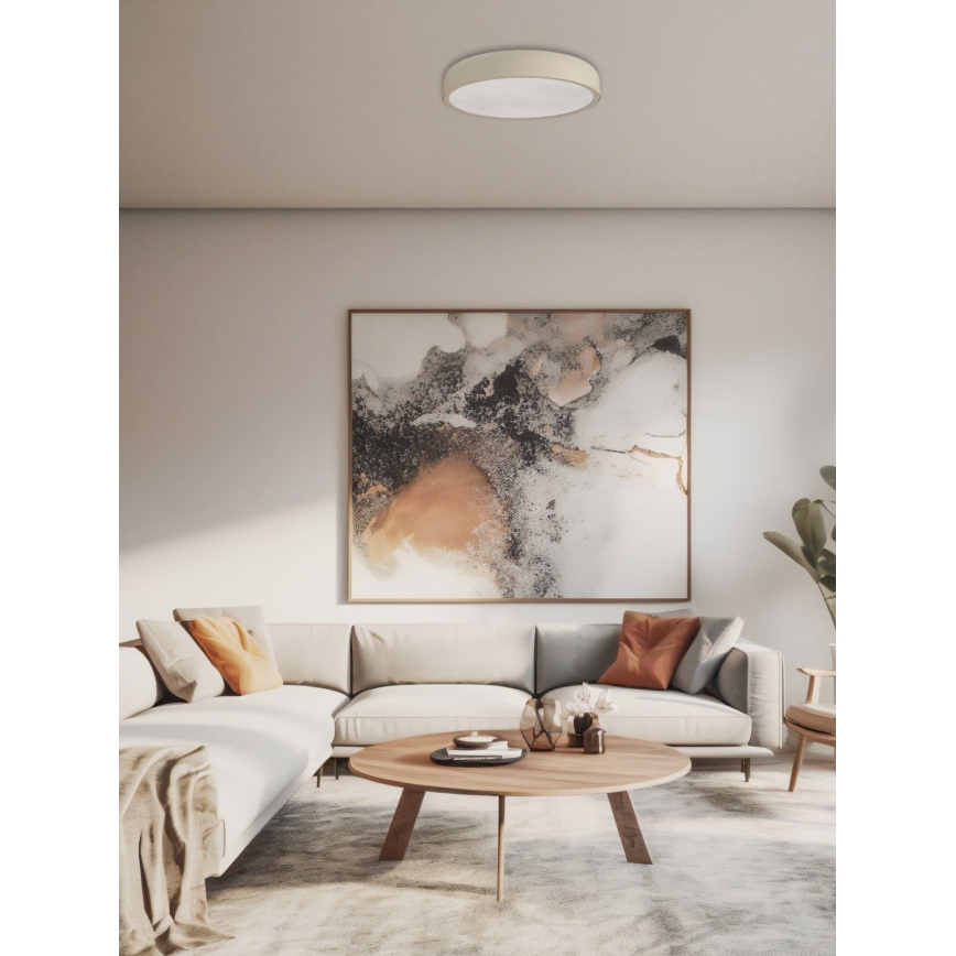 Open Design OR85938 - LED Ceiling Light CEDRONE LED/14W/230V 3000/4500/6500K Ø 22 cm beige