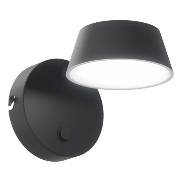 Open Design OR86522 - LED TIMO Wall Lamp LED/6W/230V 3000/4500/6500K Black