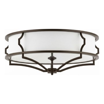 Open Design OR86614 - STESSO ceiling light 6x E27 / 12W / 230V Ø 85 cm brown